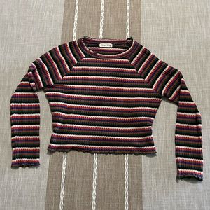 Striped ribbed long sleeve